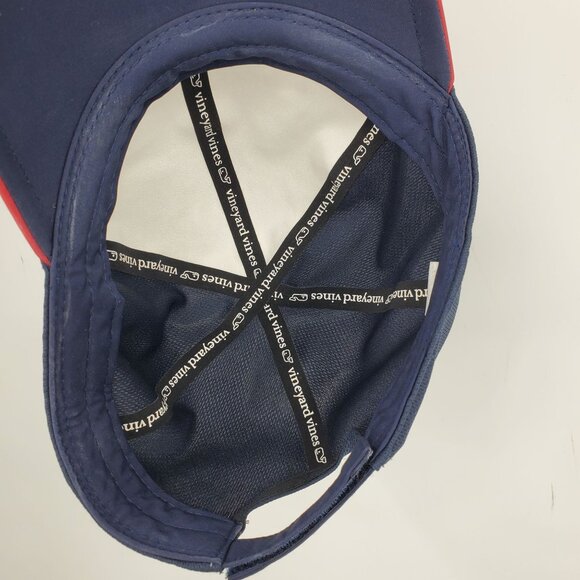 Vineyard Vines Performance White Multicolor Logo Ball Cap Hat - Picture 6 of 12